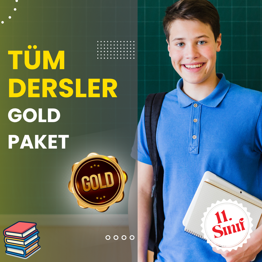 11.Sınıf Gold Tüm Dersler Süper Eğitim Paketi
