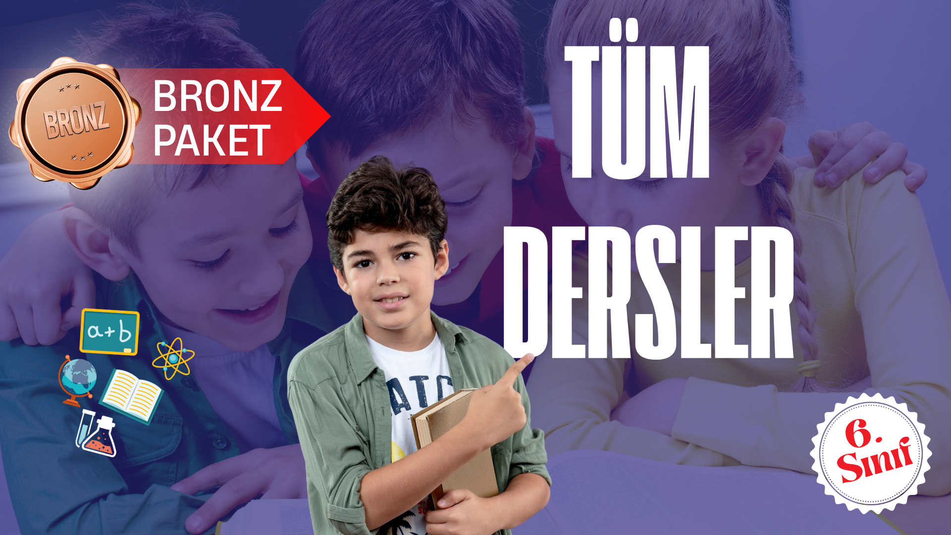 6. Sınıf Bronz Tüm Dersler Süper Eğitim Paketi