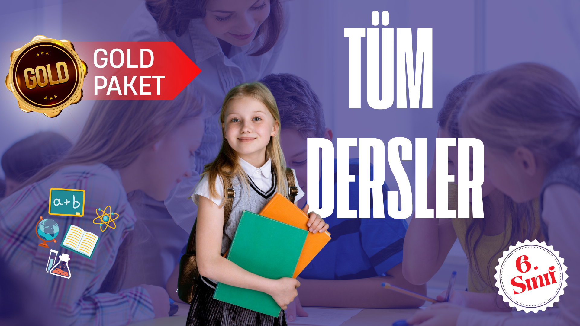 6. Sınıf Gold Tüm Dersler Süper Eğitim Paketi