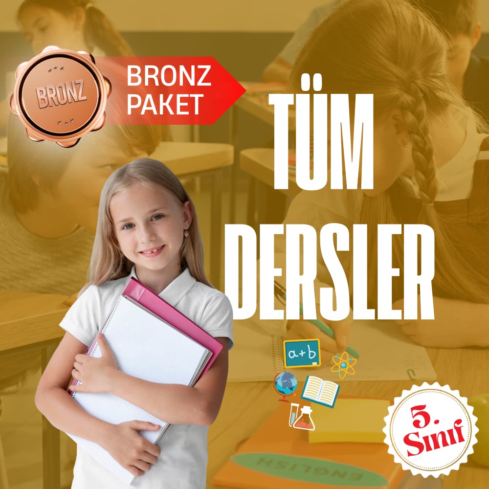 5. Sınıf Bronz Tüm Dersler Süper Eğitim Paketi
