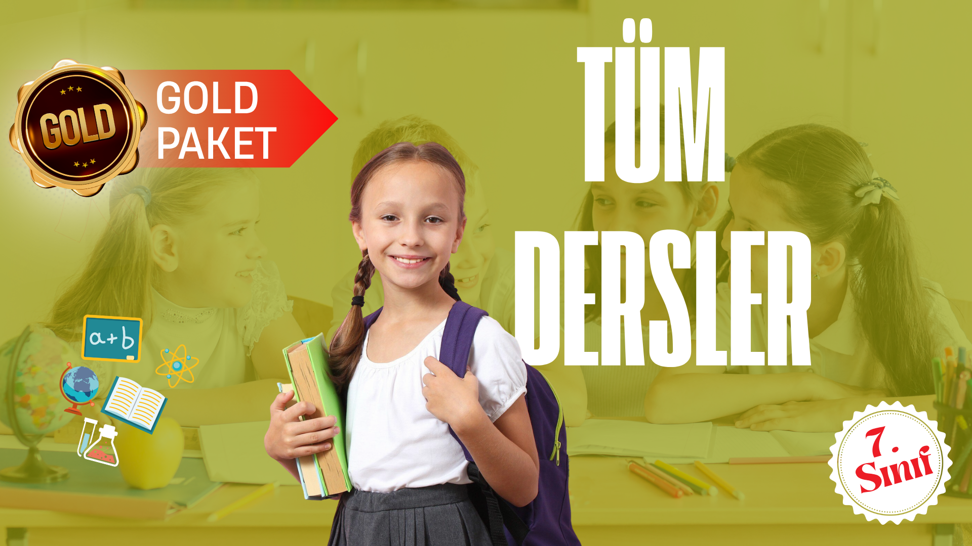 7. Sınıf Gold Tüm Dersler Süper Eğitim Paketi