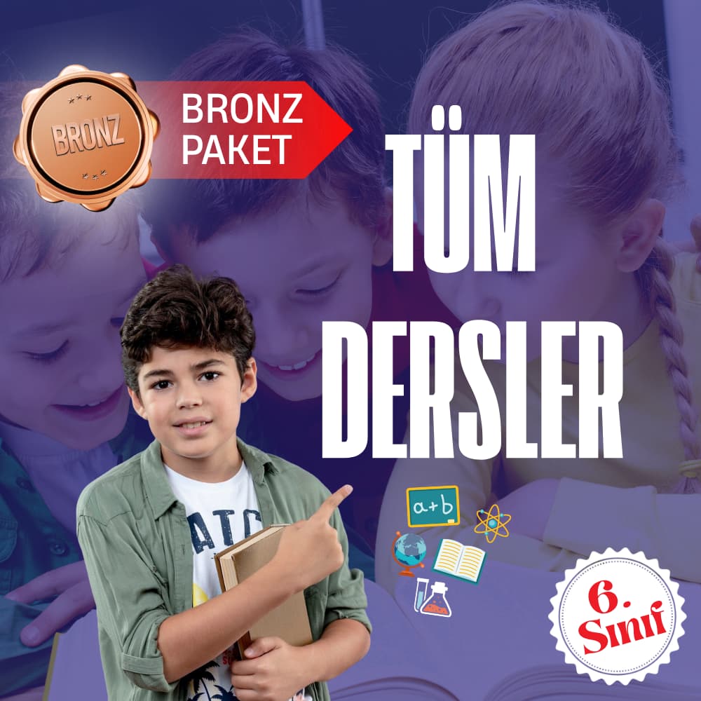 6. Sınıf Bronz Tüm Dersler Süper Eğitim Paketi