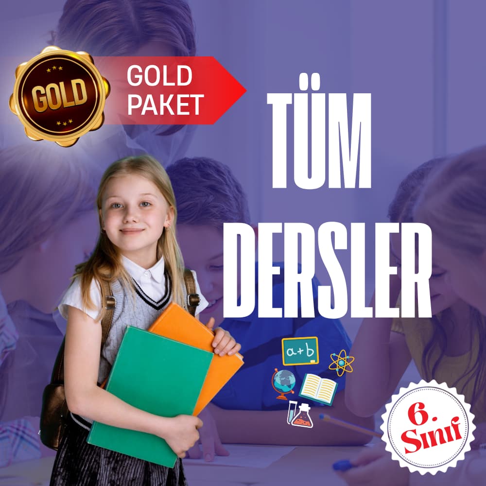 6. Sınıf Gold Tüm Dersler Süper Eğitim Paketi