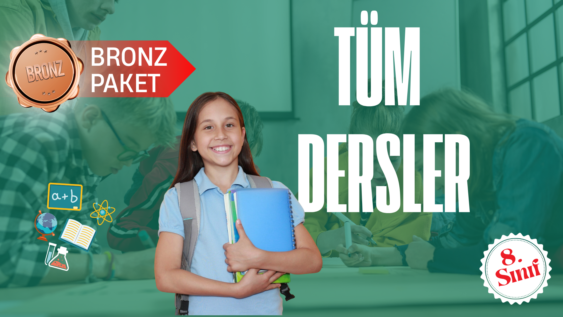 8. Sınıf Bronz Tüm Dersler Süper Eğitim Paketi