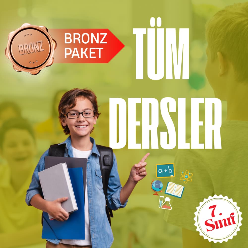 7. Sınıf Bronz Tüm Dersler Süper Eğitim Paketi