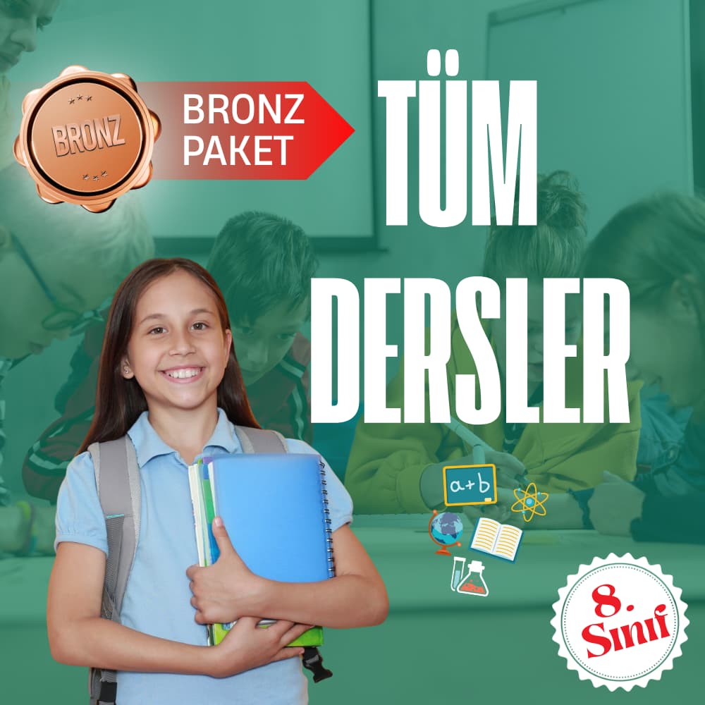 8. Sınıf Bronz Tüm Dersler Süper Eğitim Paketi