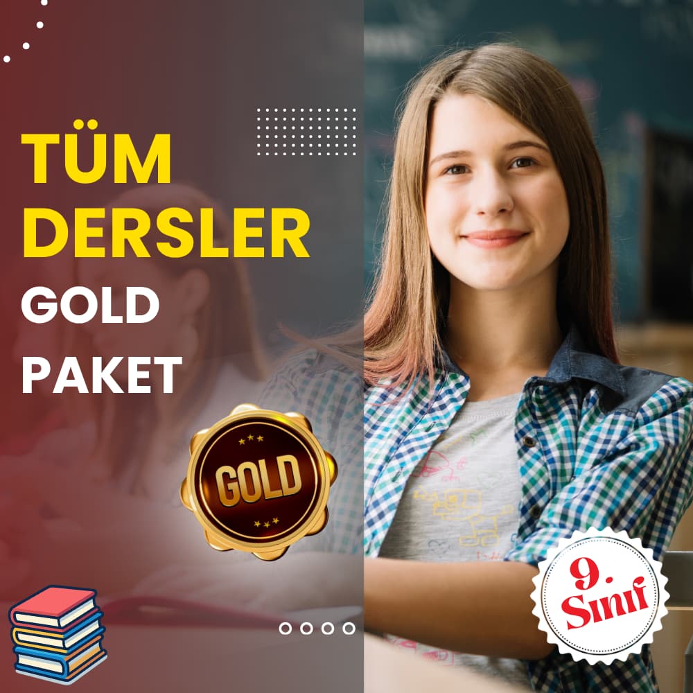 9. Sınıf Gold Tüm Dersler Süper Eğitim Paketi