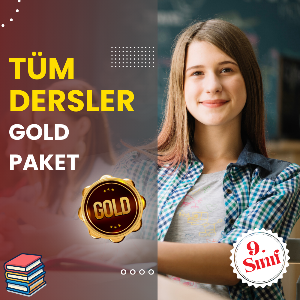 9.Sınıf Gold Tüm Dersler Süper Eğitim Paketi