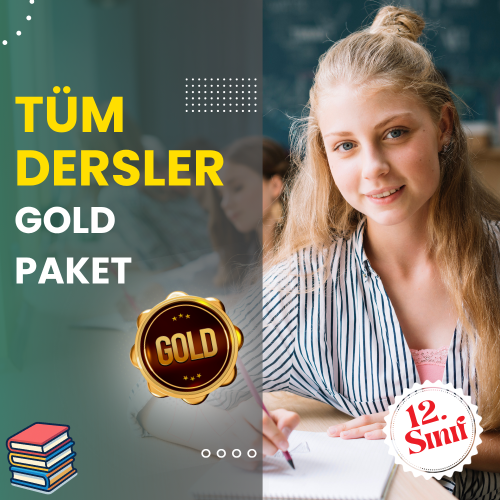 12.Sınıf Gold Tüm Dersler Süper Eğitim Paketi